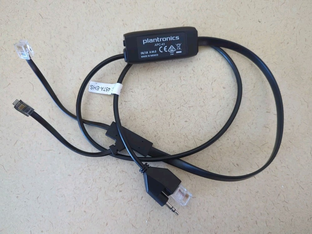 Plantronics APC-43 Electronic Hook Switch - EHS Cable - Cisco IP Phones - 5 pack