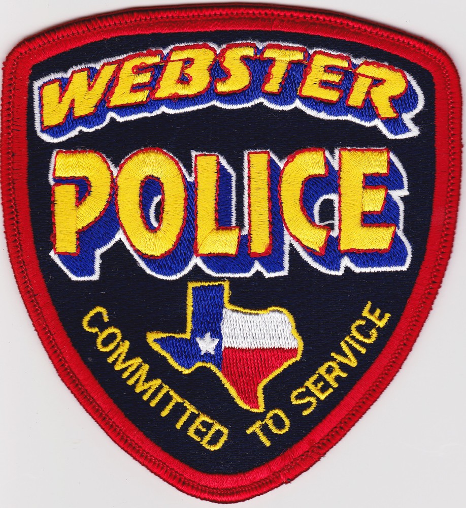 Webster Police Patch Texas TX