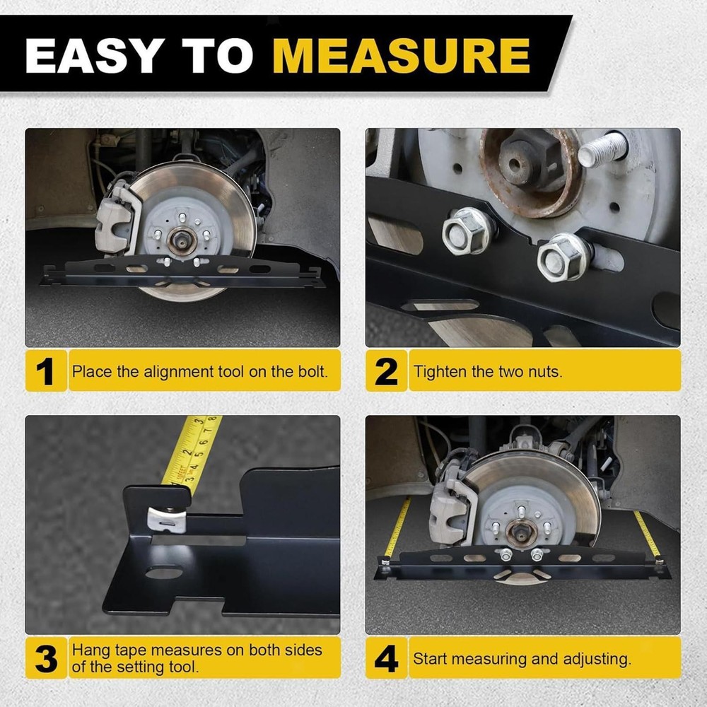 2x Wheel Alignment Tools Toe Alignment Tool Easy to Install Maintenance