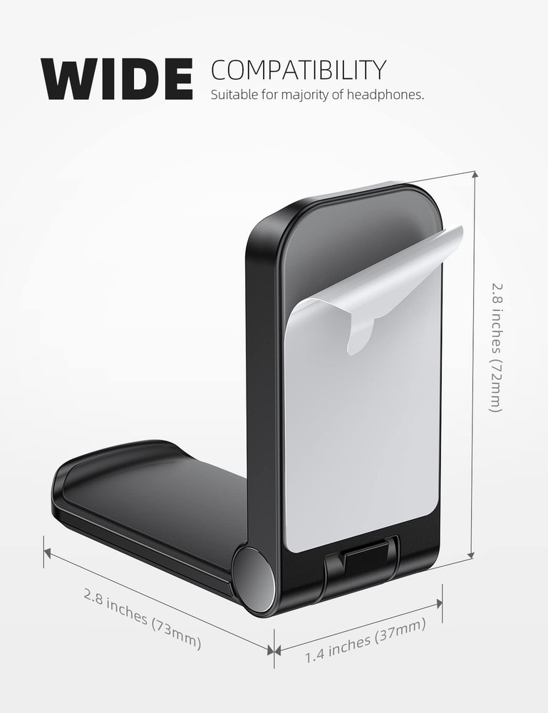 Adjustable Headphone Hook Holder PC Computer Headset Hanger for Table Desk