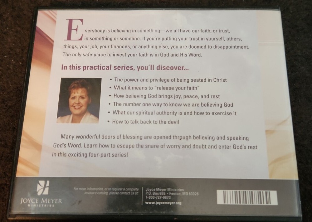 Believing GOD by Joyce Meyer 4 CDs