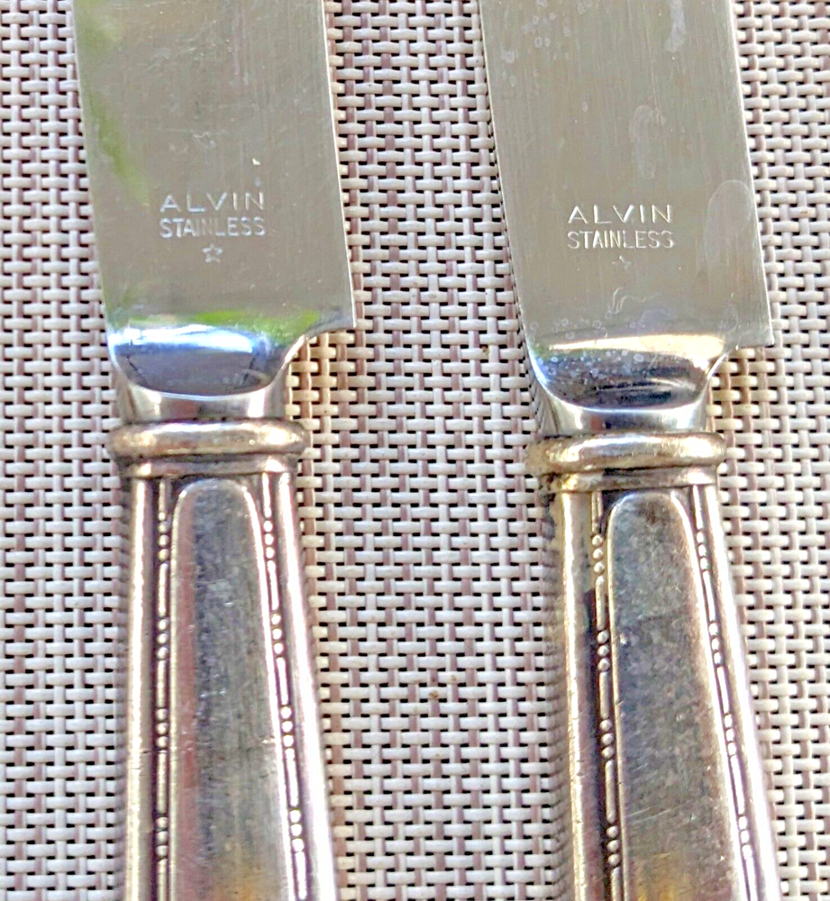 ALVIN 31 pc Silver Plated MELODY Flatware Set