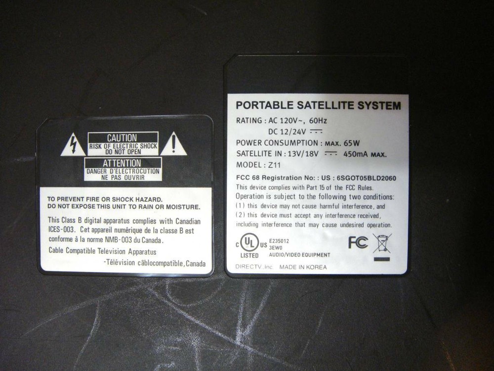 DIRECTV SAT-GO Z11