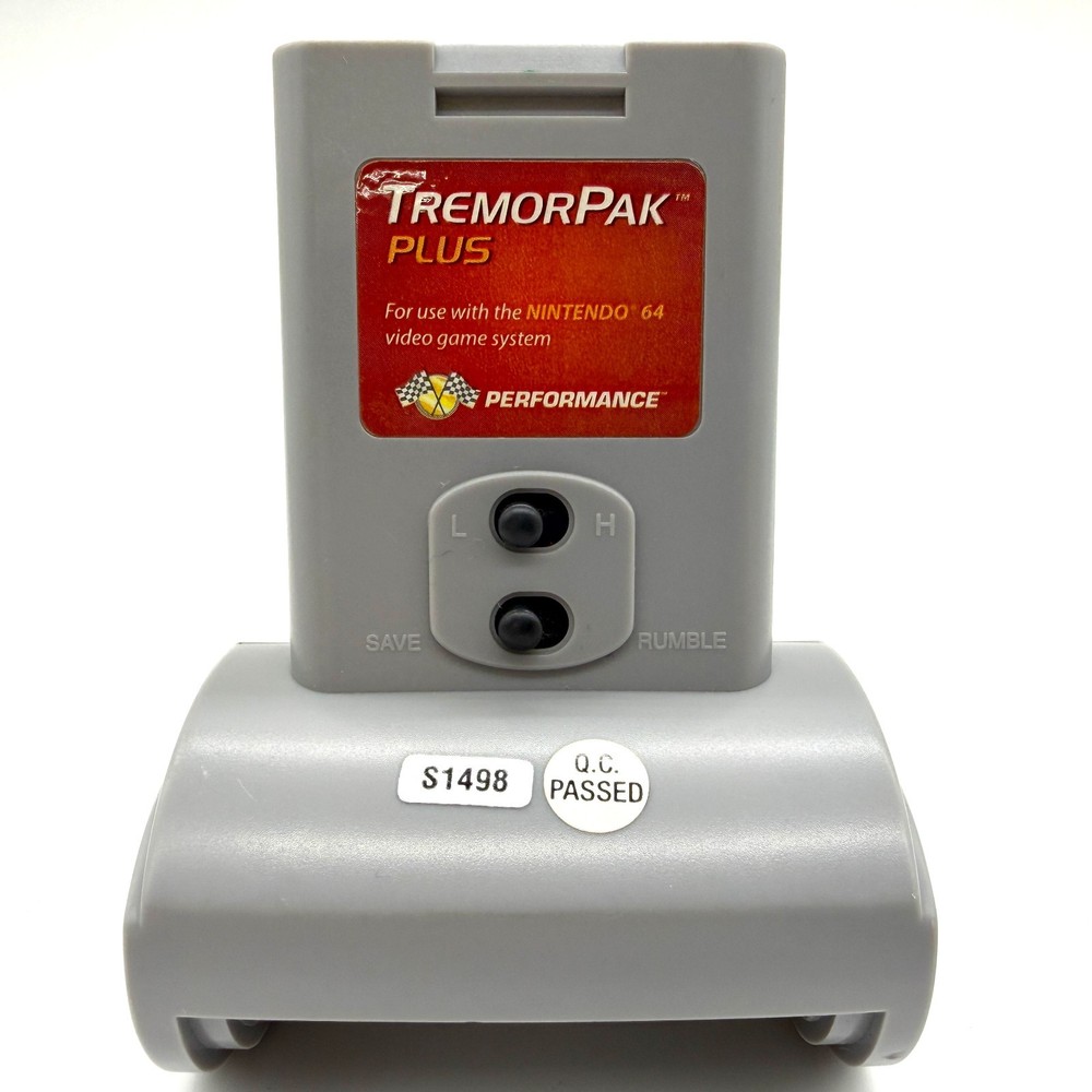 Performance TremorPak Plus Nintendo 64 N64 Rumble Accessory & Memory Card