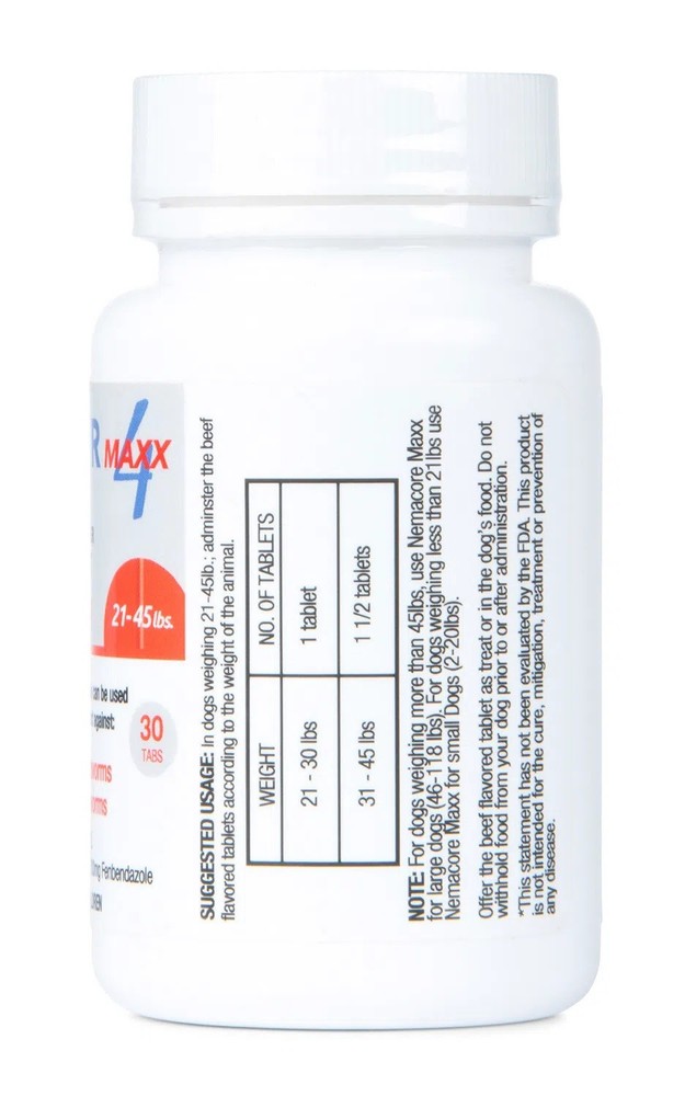 Nemacor Maxx 4 Dogs, Beef, 30 ct