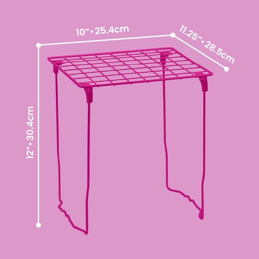 Lockermate Stac-a-shelf Locker Organizer Shelf, Stackable, Extra Tall,