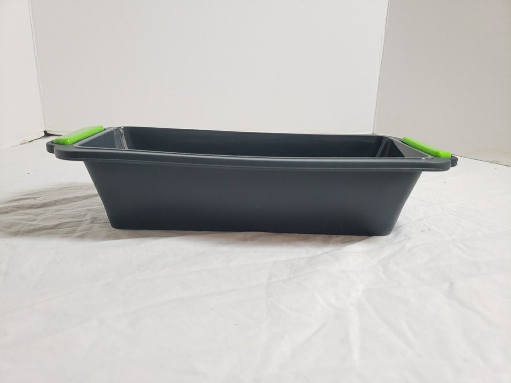 Silicone Bakeware Bread Mold Pan Non-Stick 9"x4" Rectangular Loaf Baking BLK_BV