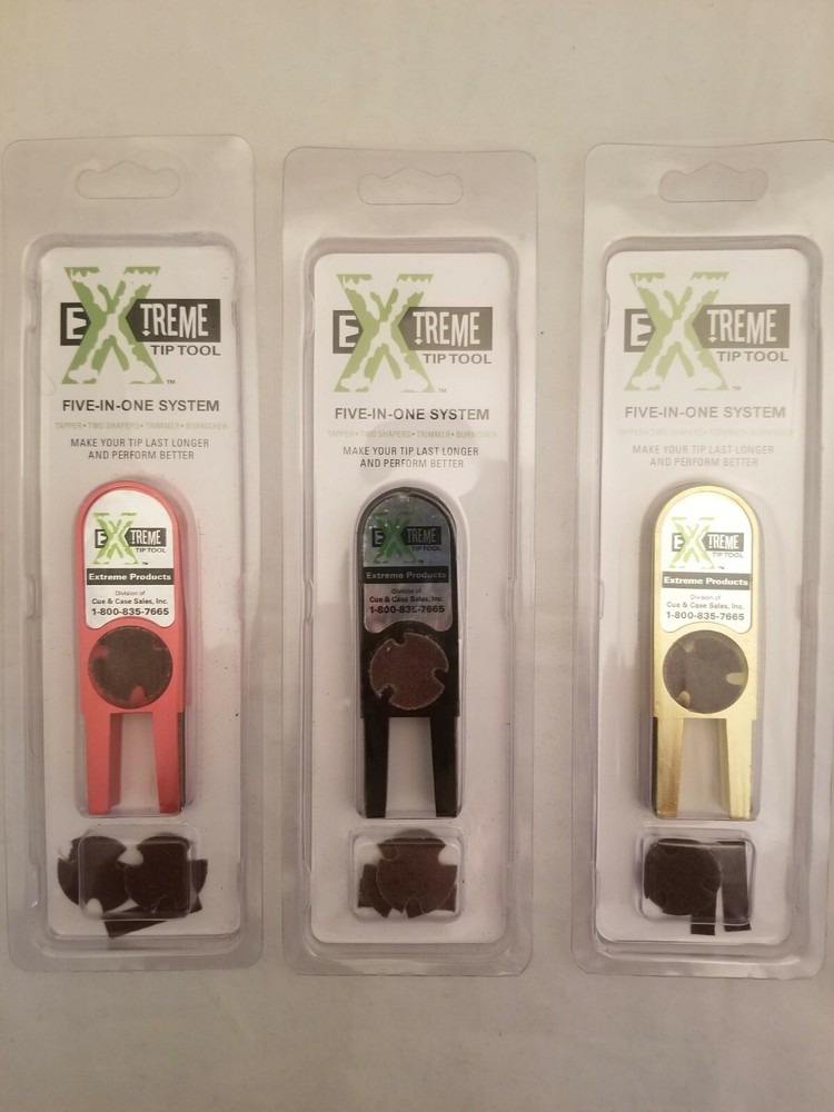 Extreme Pool Cue Tip Tool / Five-In-One System