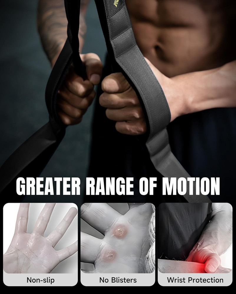 Tricep Rope Cable Attachment Handles Gym Pull Down Pushdown Face Pull