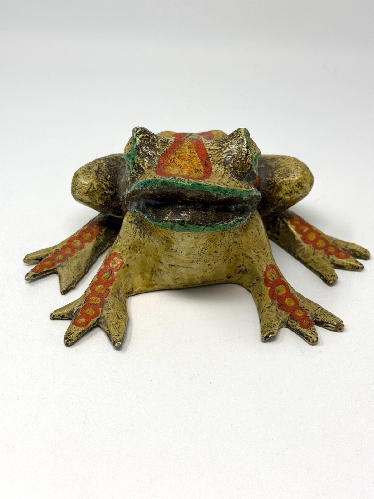 Vintage 60s/70s Artist Signed Paper Mache Frog, Mexico