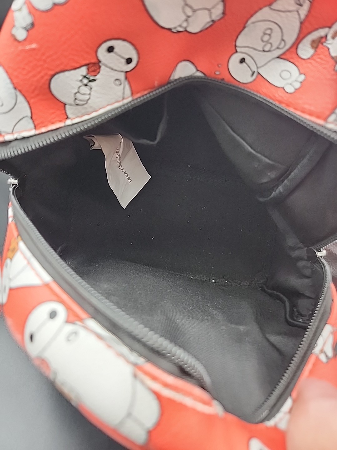 Loungefly Big Hero 6 Baymax All Over Mini Backpack Disney Red Some Wear See Pics