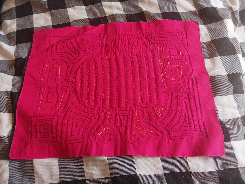 Unframed Mola Panel From Panama