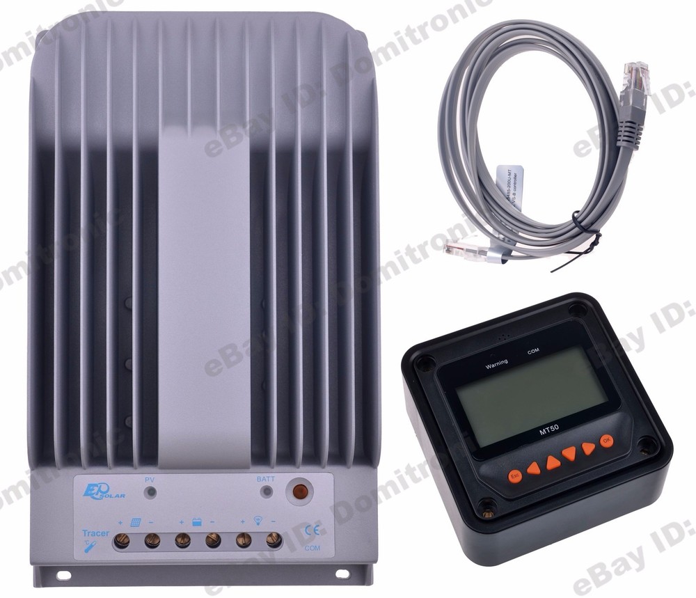 EPEVER MPPT Solar Controller 12V/24V Li Battery Regulator 150V Controller+Meter