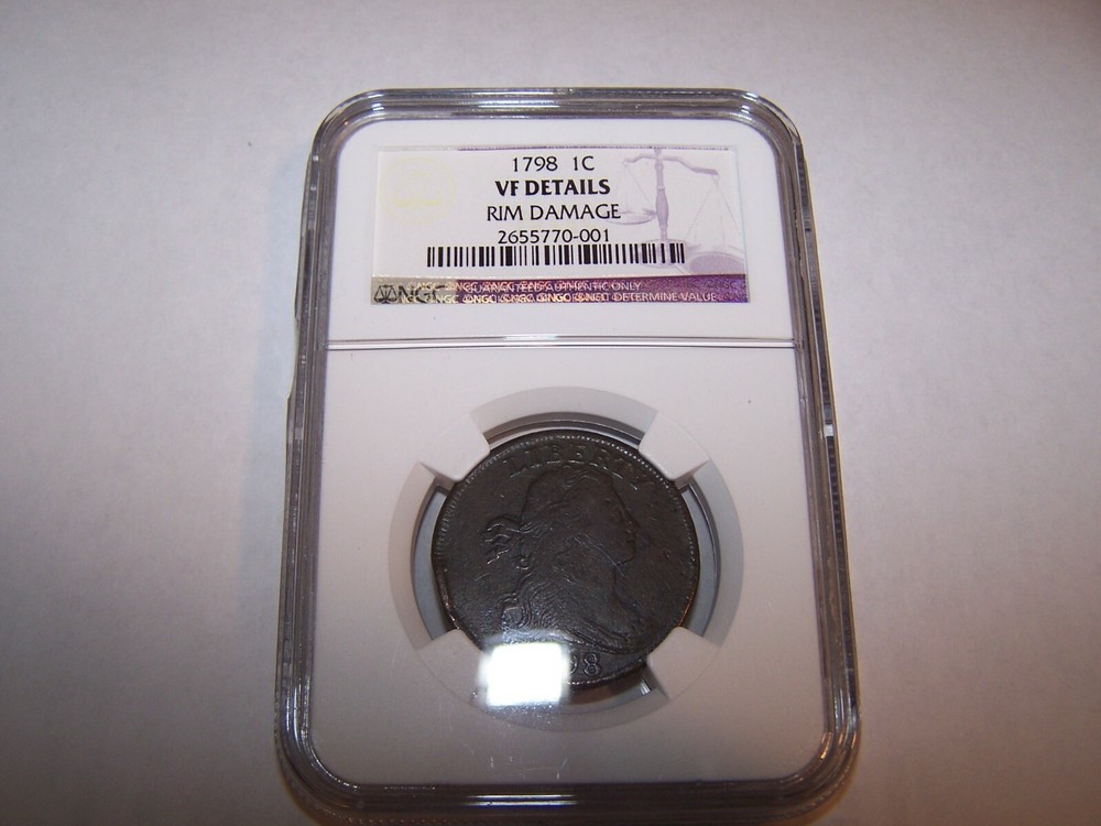 1798 Large Cent NGC VF