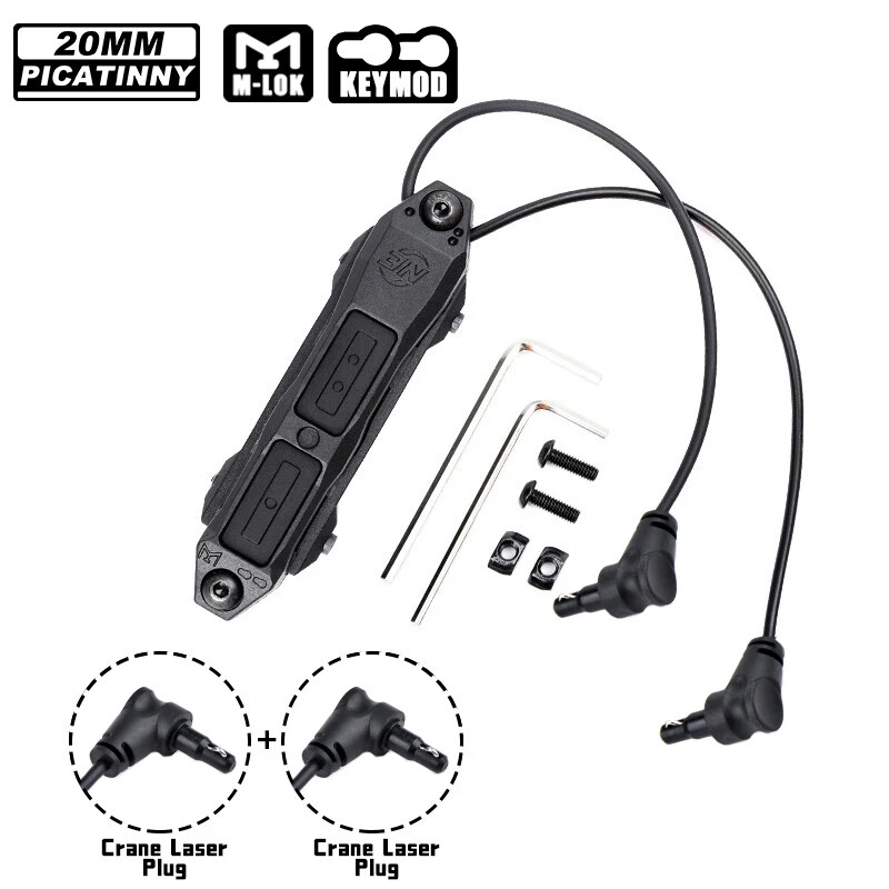 Tactical Pressure Remote Switch Dual Function Crane plug For DBAL-A3 OGL Laser