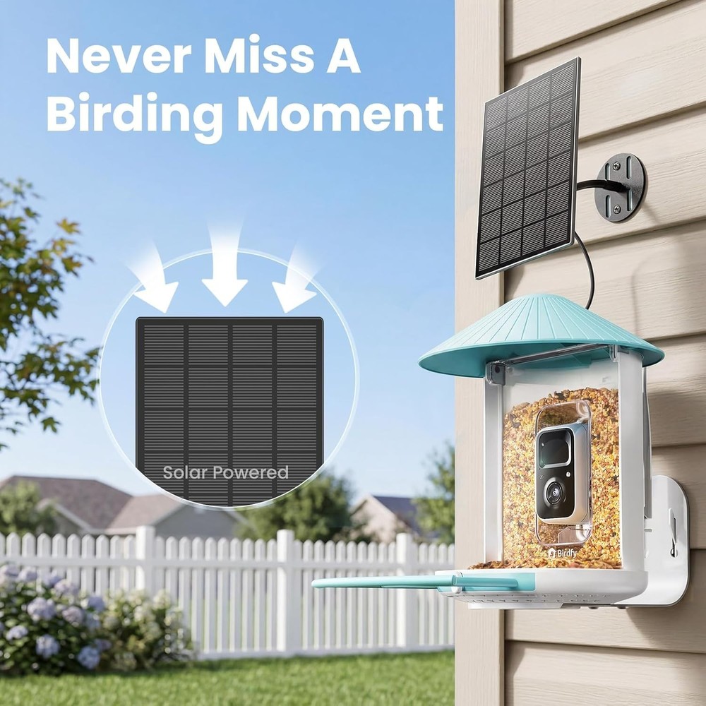 Wireless Bird Feeder with Color Night Vision