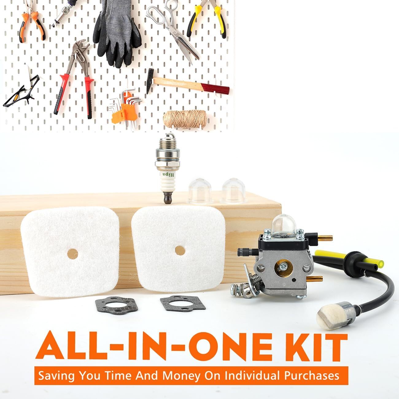 For Mantis Tiller 7222 7225 SV-5C/2 Zama C1U-K82 Carburetor w/ Maintenance Kit