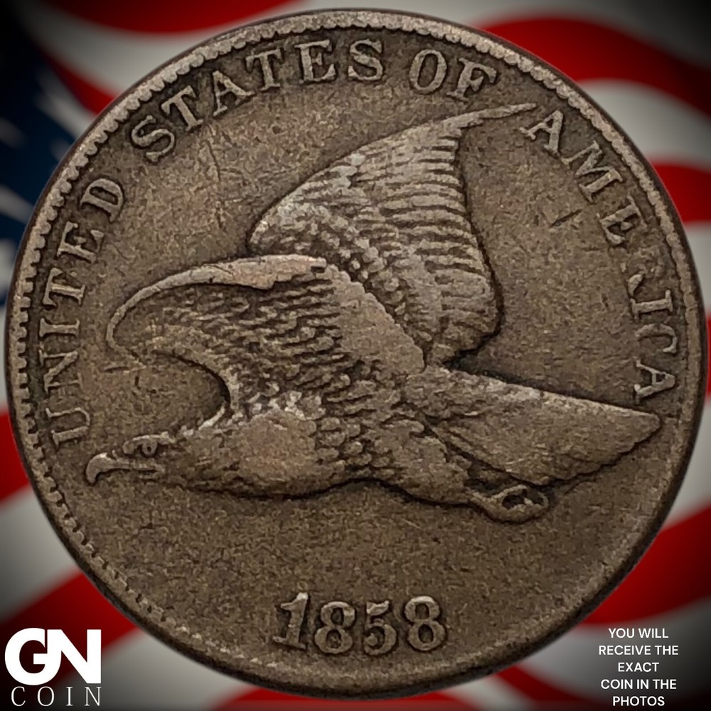 1858 Flying Eagle Cent Penny Y8649