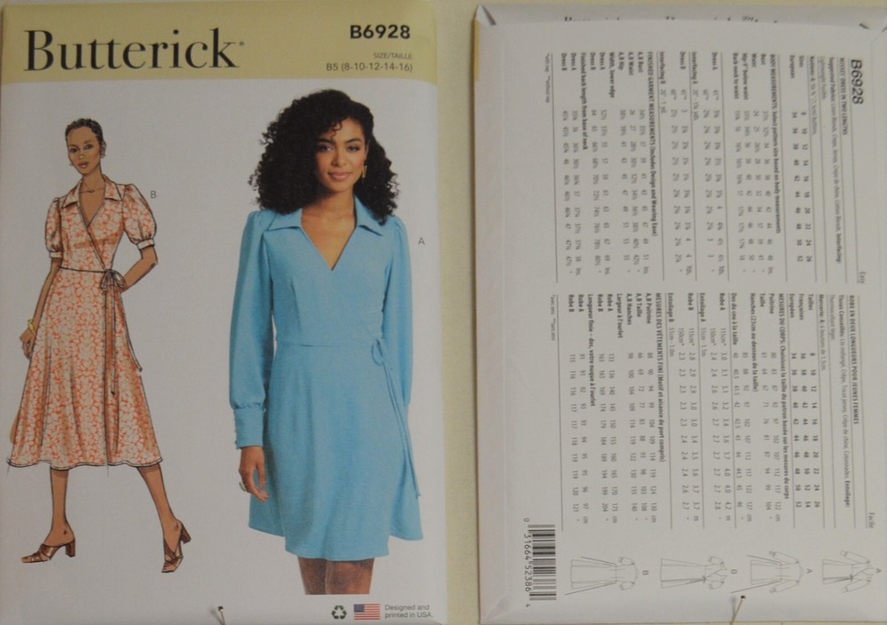 Butterick 6928 - Misses' Dress in two lengths