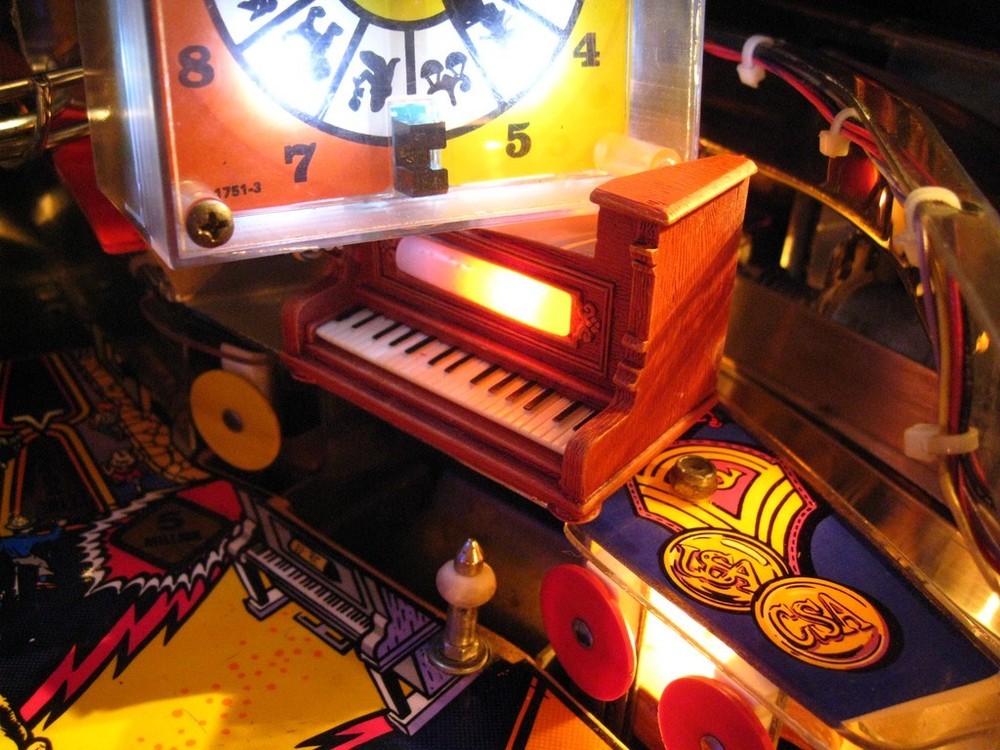 TWILIGHT ZONE PINBALL  THE PIANO [pinball flipper machine MOD ]