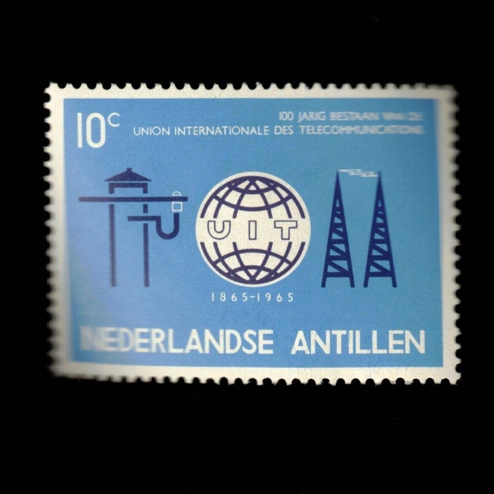 Netherlands Antilles, Scott 291, ITU Emblem, 1965, MH