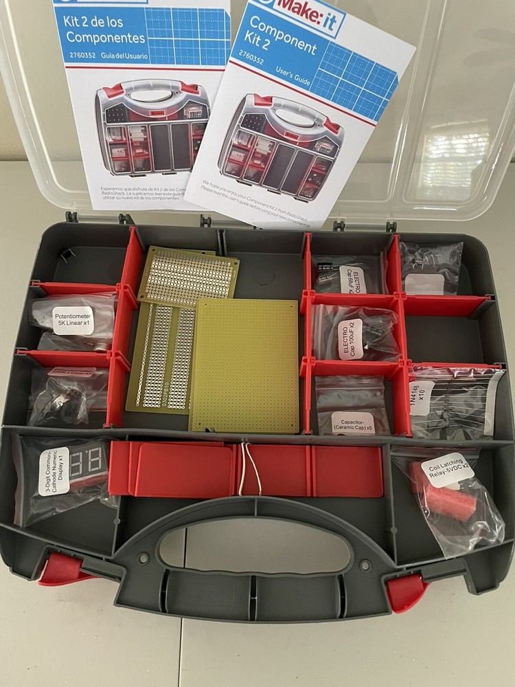 RadioShack Make IT Component Pack 2 Kit 2760352 Plus Extra Electronic Components