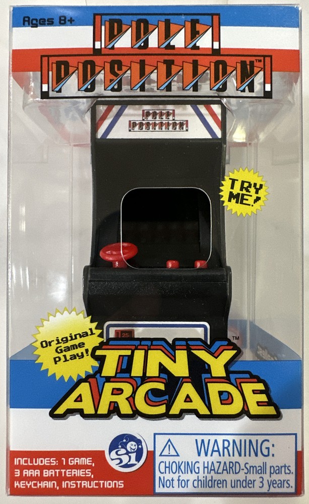 BRAND NEW! POLE POSITION Tiny Arcade Game Retro Mini Electronic Keychain