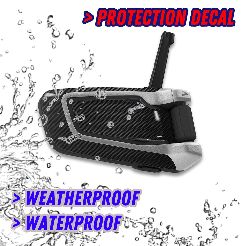 For Cardo Packtalk BOLD Intercom Adhesive Cover Protection Sticker Pink Stripes