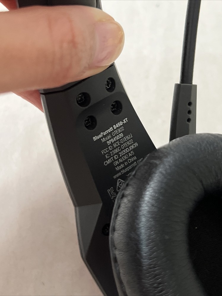 BlueParrott B450-XT Noise Cancelling Bluetooth Headset PREOWNED!