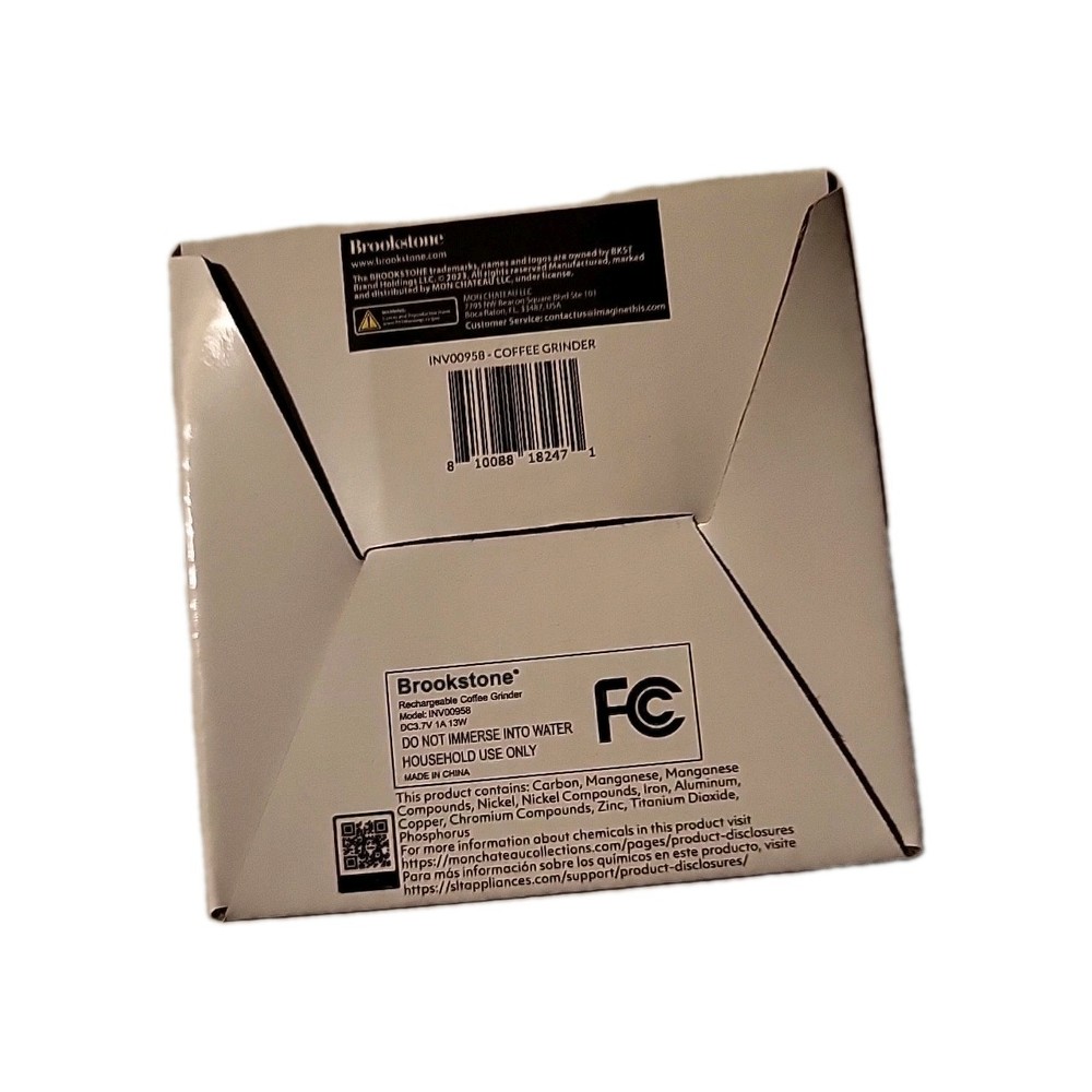 Brookstone Electric Coffee Grinder - NEW In Box