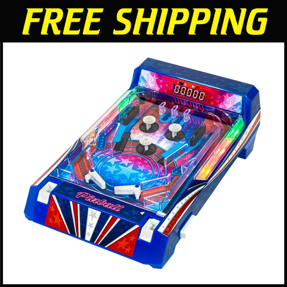Retro Arcade Pinball with Electronic Score Counter