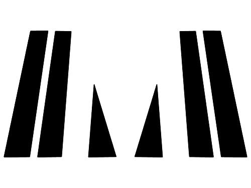 Pillar Post Window Trim Compatible with Saturn Vue 2008-2009 - Matte (Black)