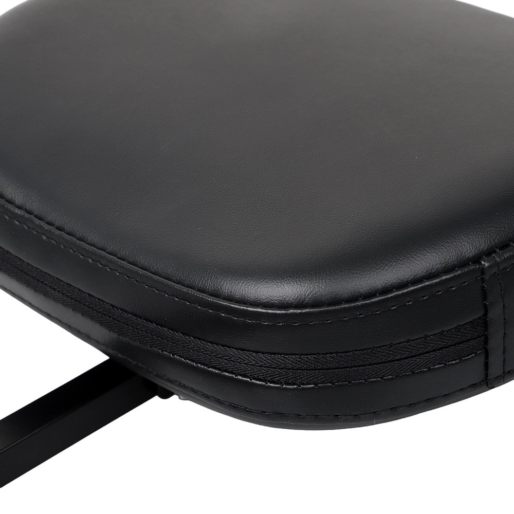 Adjustable Removable Backrest Pad w/ Bracket For Harley Dyna Touring Sportster