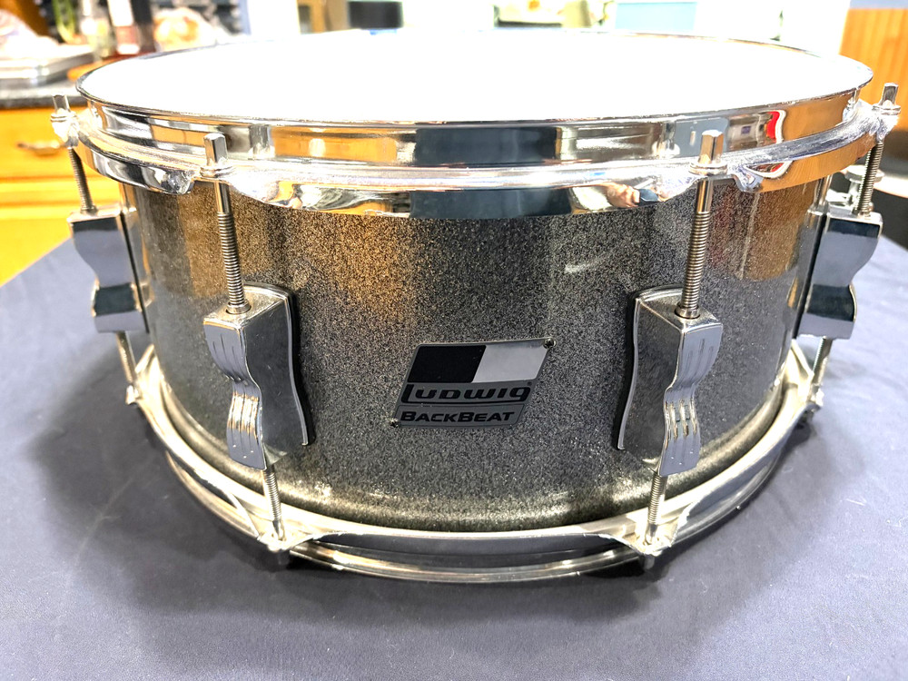 Ludwig Backbeat 14"x6.5 Siver Sparkle Snare Drum Nice!