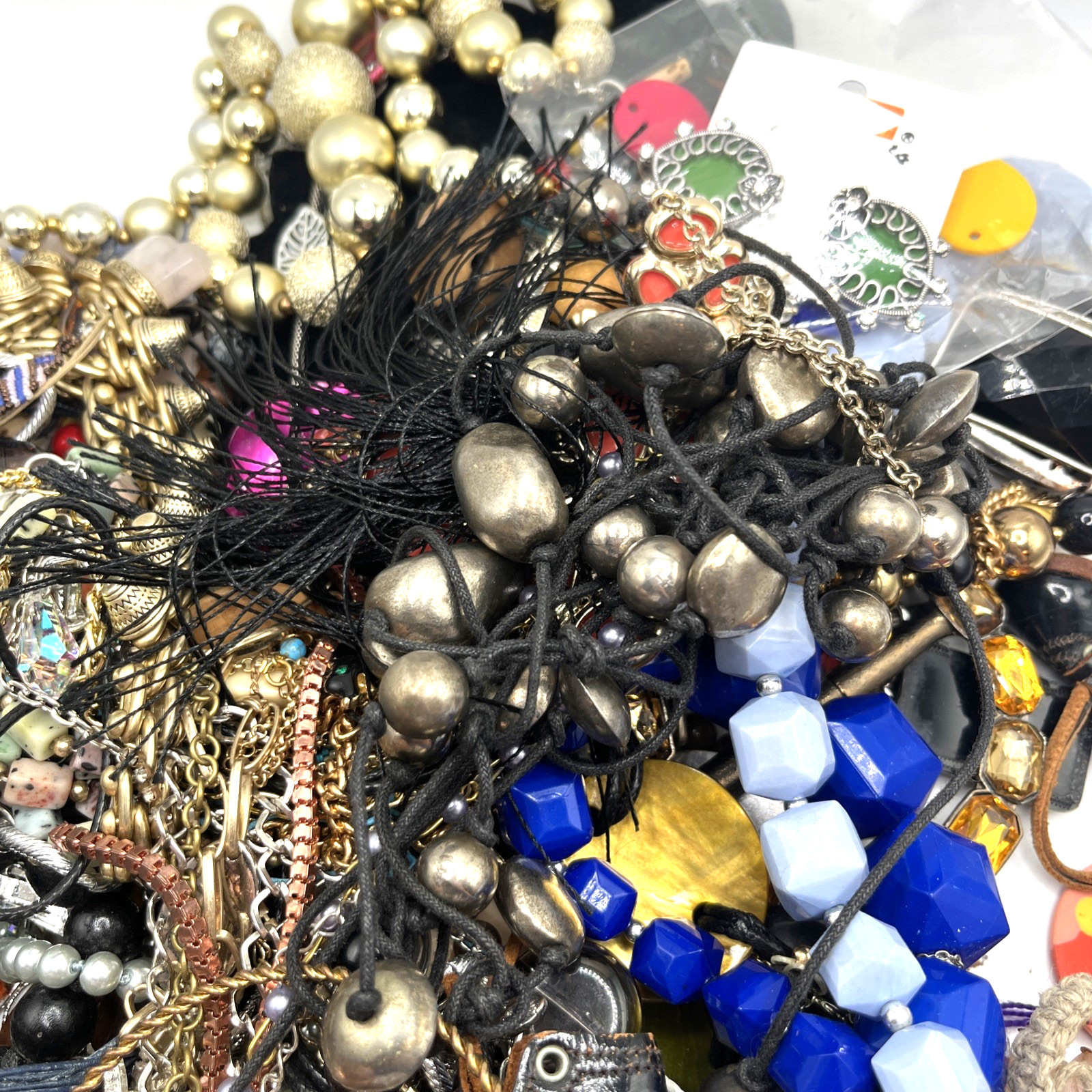 5+ Lb Jewelry Craft Lot Broken Junk Repurpose Upcycle - Vintage To Now