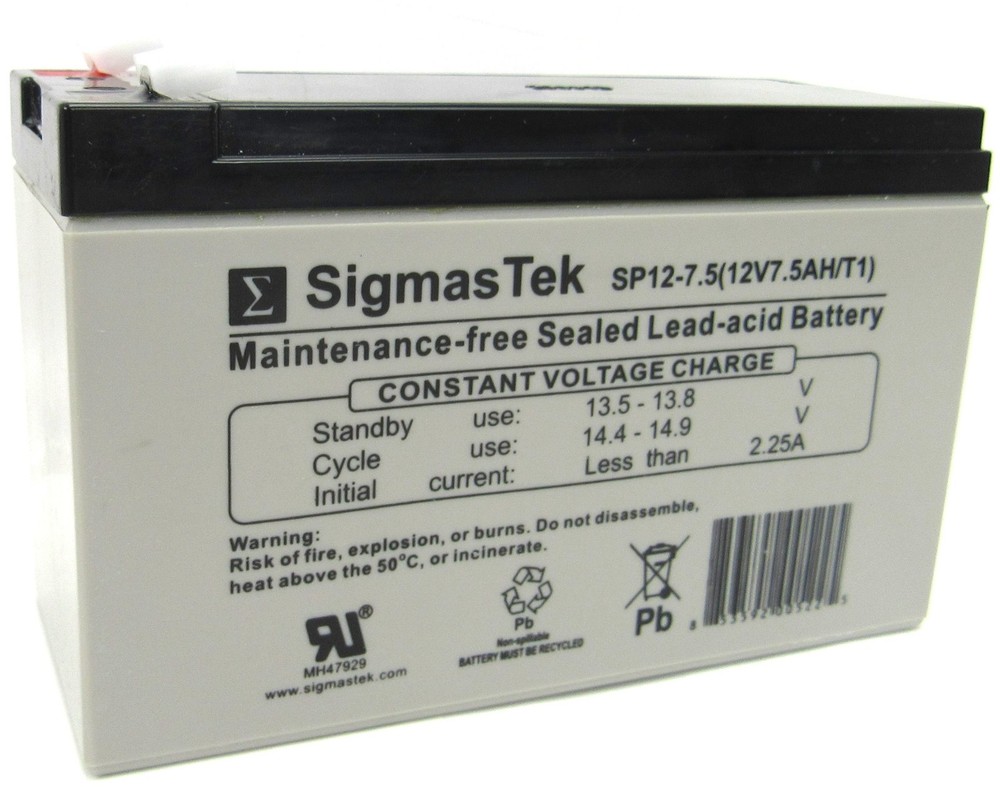 SigmasTek SP12-7.5 Replacement Battery