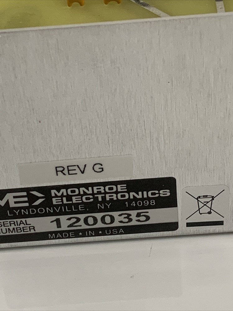 2 Monroe Electronics Cue Tone Encoder model 935A Video Production Cable Untested