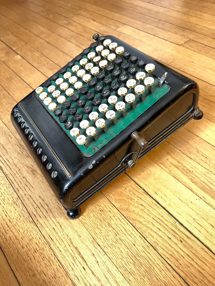 Antique Burroughs Class 5, 10 Column, Key-Driven (Comptometer) Calculator
