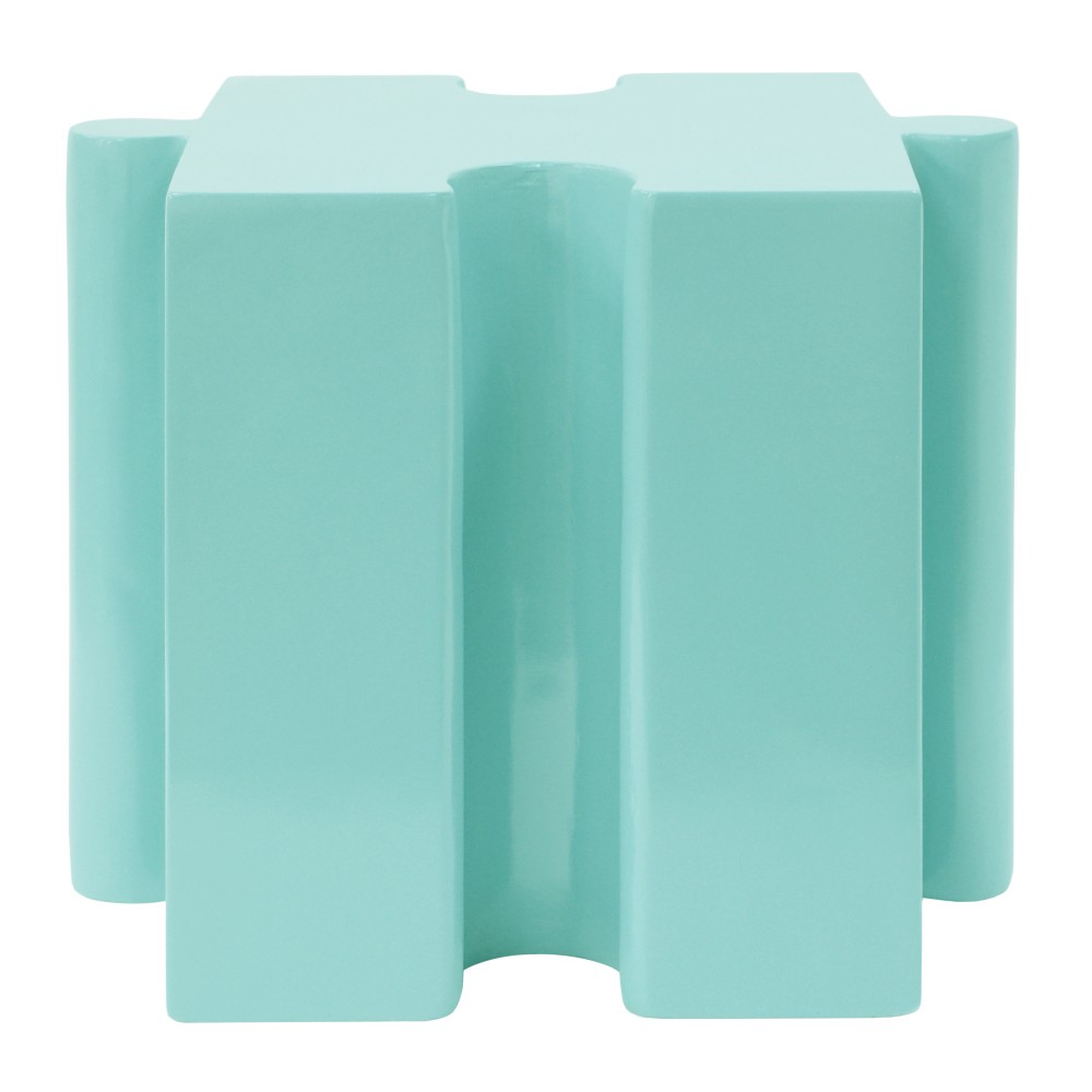 Modular Puzzle Side Table - Light Green, Indoor & Outdoor, Reconfigurable