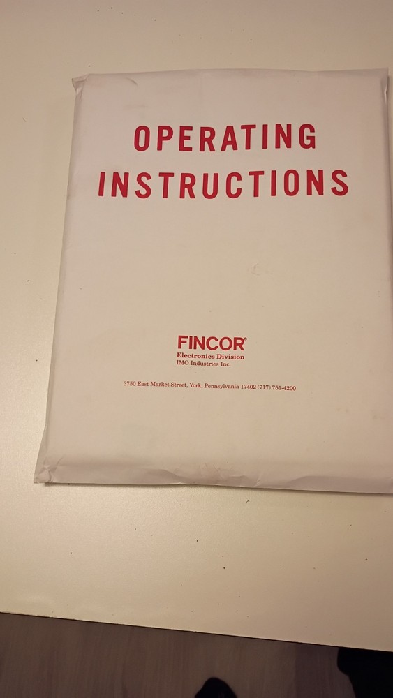 FINCOR 6400 Adjustable Speed Motor Control