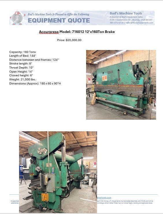 accurpress press brake