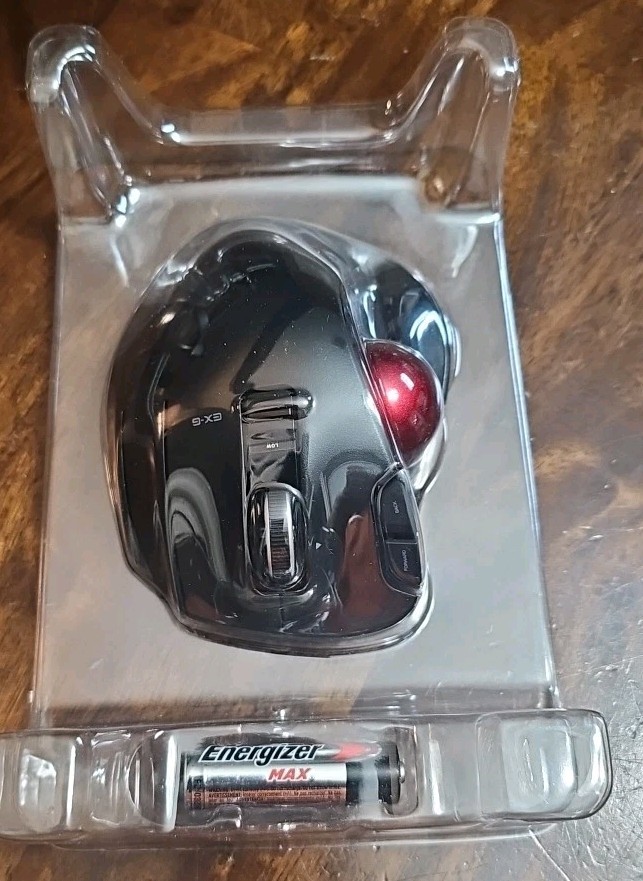 ELECOM EX-G Trackball Mouse M-XT4DRBK-G – NO Receiver – UNTESTED