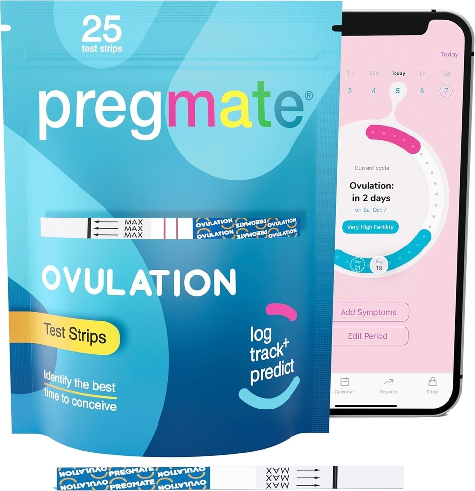Instant Accurate Ovulation Strips - 25 Count, 99% Accuracy for Conception
