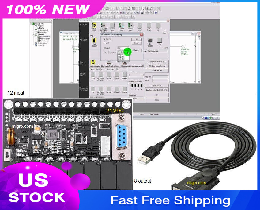 PLC Starter Kit Ladder Logic Professional Programmable Controller Migro Software