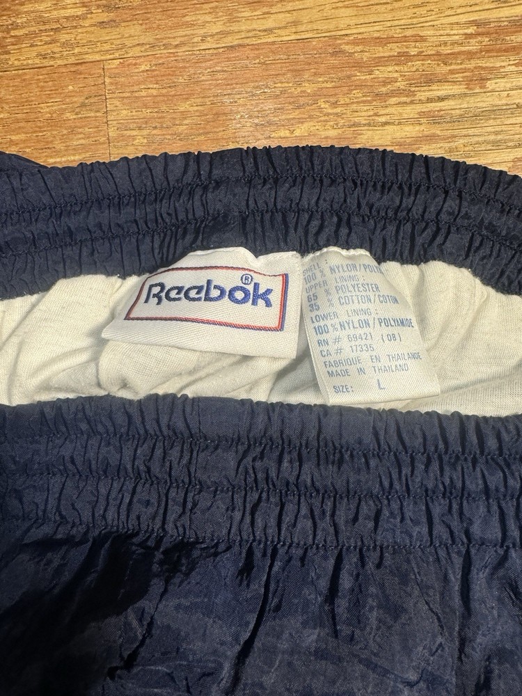 Vintage Reebok Navy Nylon Sweatpants