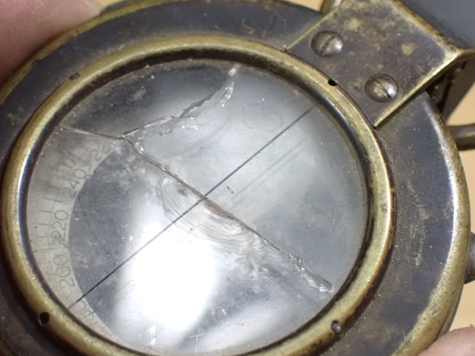 1918 CE No. 32528 Brass Compass for parts