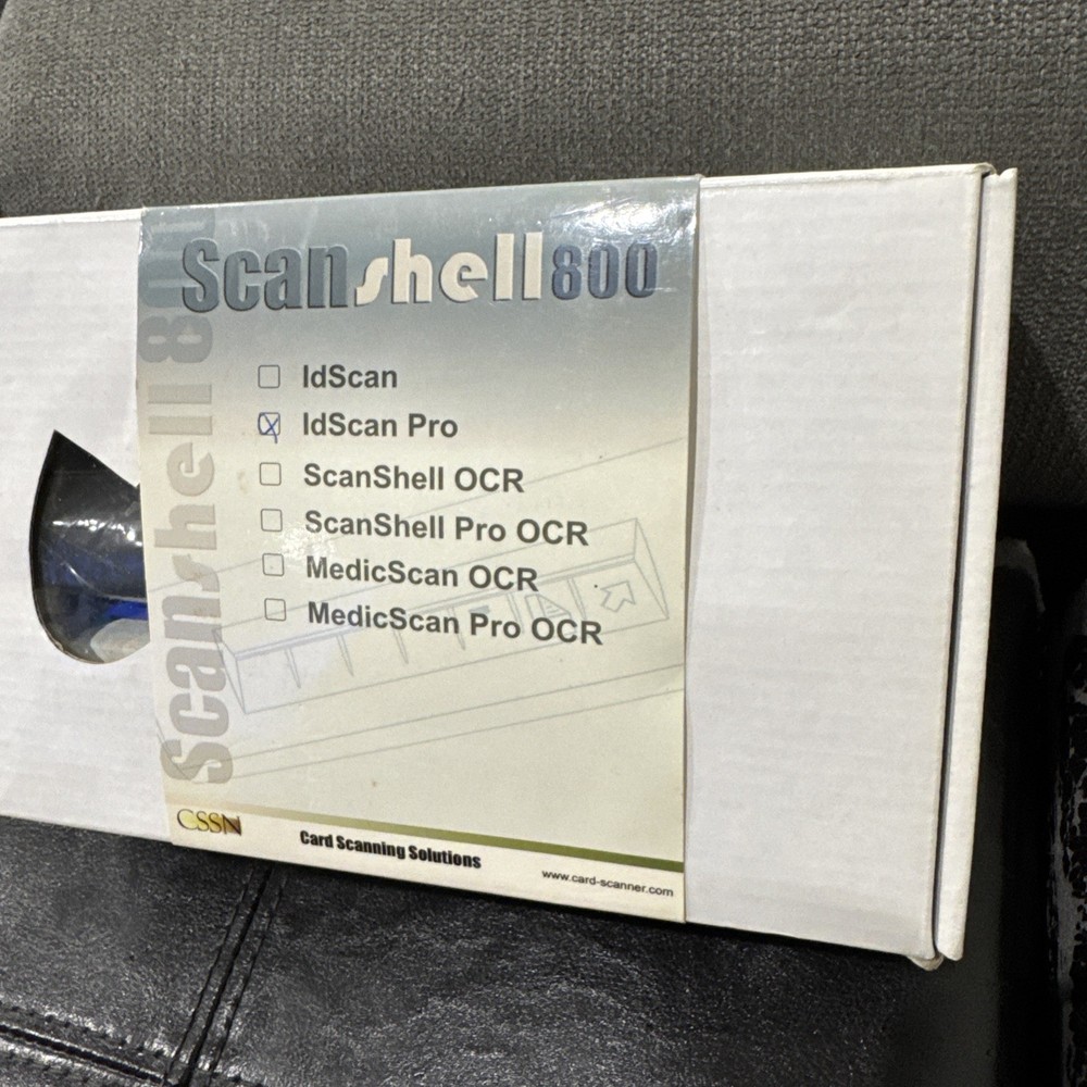 CARD SCANNING SOLUTIONS SCANSHELL 800