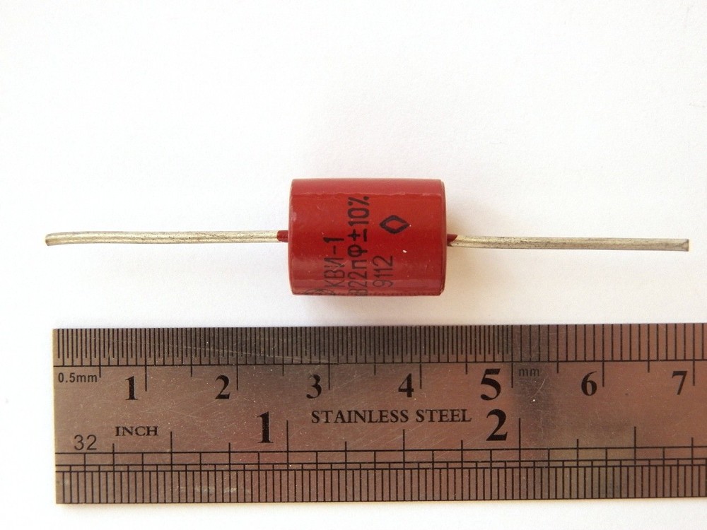 KVI-1 22pF 10KV ex-USSR HV Ceramic Capacitor QTY=10 NOS