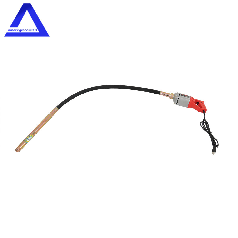 1300W Power Concrete Vibrator 110V Concrete Vibrabrater with 5 FT Copper Shaft