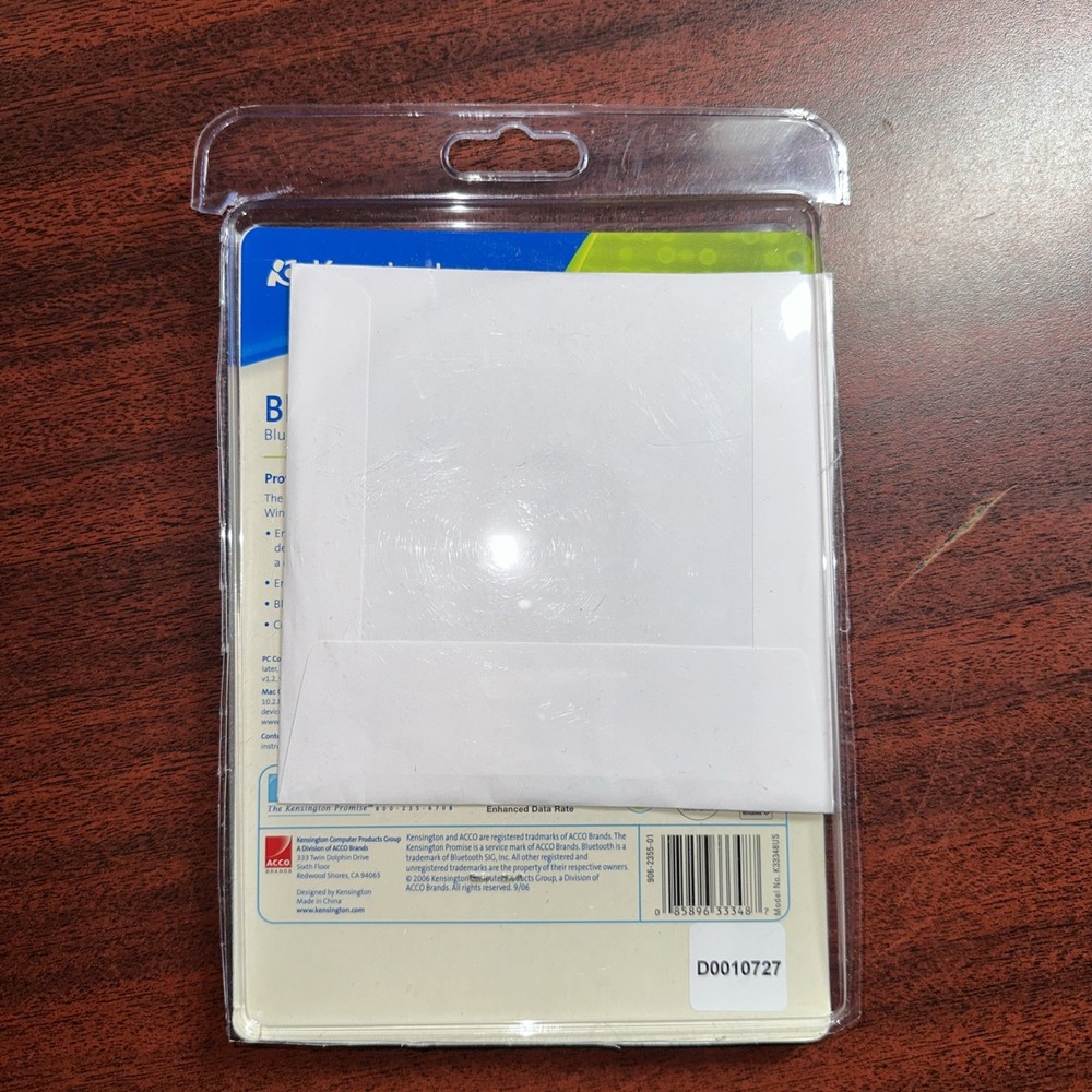 Kinsington Bluetooth USB Adapter 2.0 Open Box